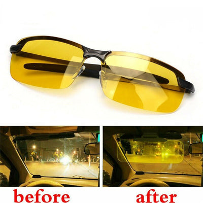 HD Night Vision Driving Glasses Polarized Driving Sunglasses Men Women Anti-glare Night Vision UV Driver Goggles gafas - e-store23 uk