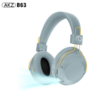B863 Wireless Headset Bluetooth Headset Long Life Illuminated Music Headset Folding Storage - e-store23 uk