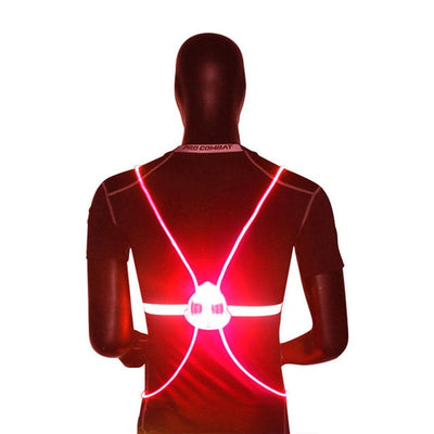 360 Reflective LED Flash Driving Vest High Visibility Night Running Cycling Riding Outdoor Activities Light Up Safety Bike Vest - e-store23 uk
