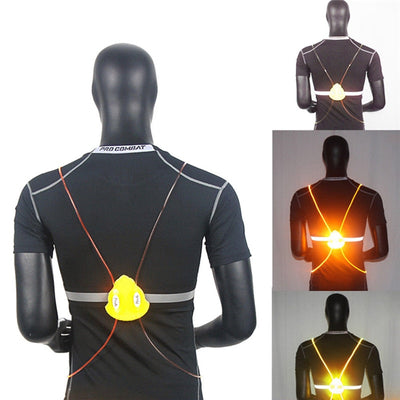360 Reflective LED Flash Driving Vest High Visibility Night Running Cycling Riding Outdoor Activities Light Up Safety Bike Vest - e-store23 uk