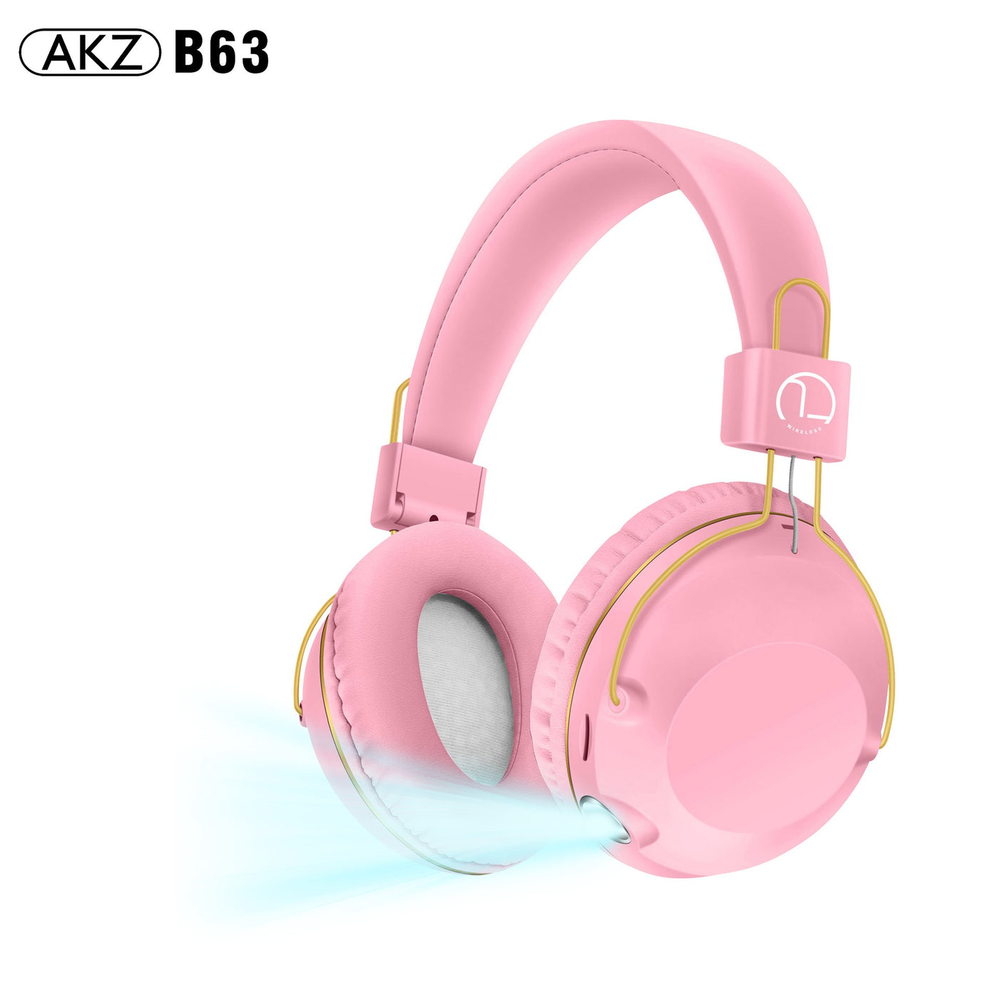 B863 Wireless Headset Bluetooth Headset Long Life Illuminated Music Headset Folding Storage - e-store23 uk